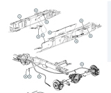 Handbremsseilverbinder - Brakecable Tensioner  Dodge + Jeep 94 - 21